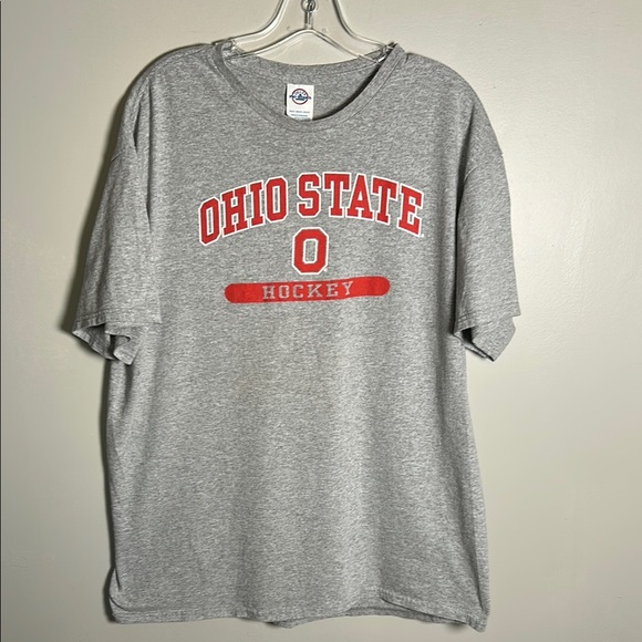 Delta Other - Y2K Ohio State Buckeyes NCAA Hockey Gray Delta T-Shirt Size XL.